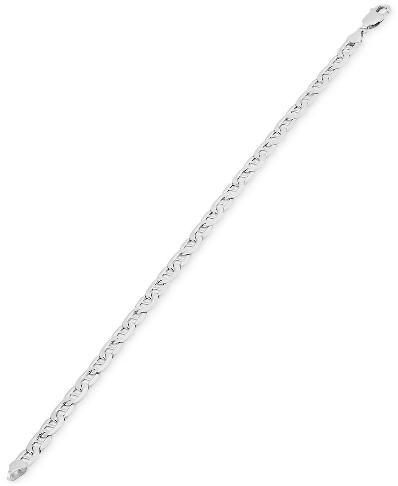 Lightweight Polished Mariner Link Chain Link 8.5" Bracelet (5.5mm) in 14k White Gold