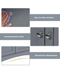 Bathroom Storage Cabinet with Drawer and Shelf Floor Cabinet