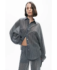 Nocturne Women's Shirt with Tie Sleeve Detail