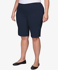 Ruby Rd. Plus Pull On Tech Bermuda Shorts