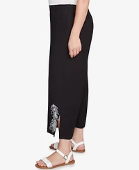 Ruby Rd. Plus Tropical Fern Capri Pants