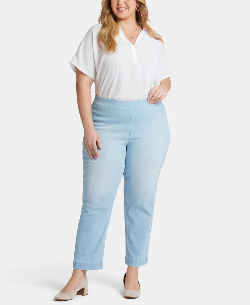 Nydj Plus Bailey Relaxed Ankle Pull On Jeans