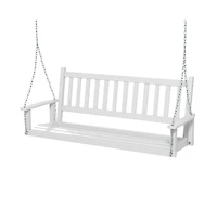 3-Person Wooden Outdoor Porch Swing with 800 lbs Weight Capacity