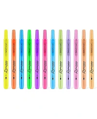 Writech Neon Retractable Highlighters - 12CT