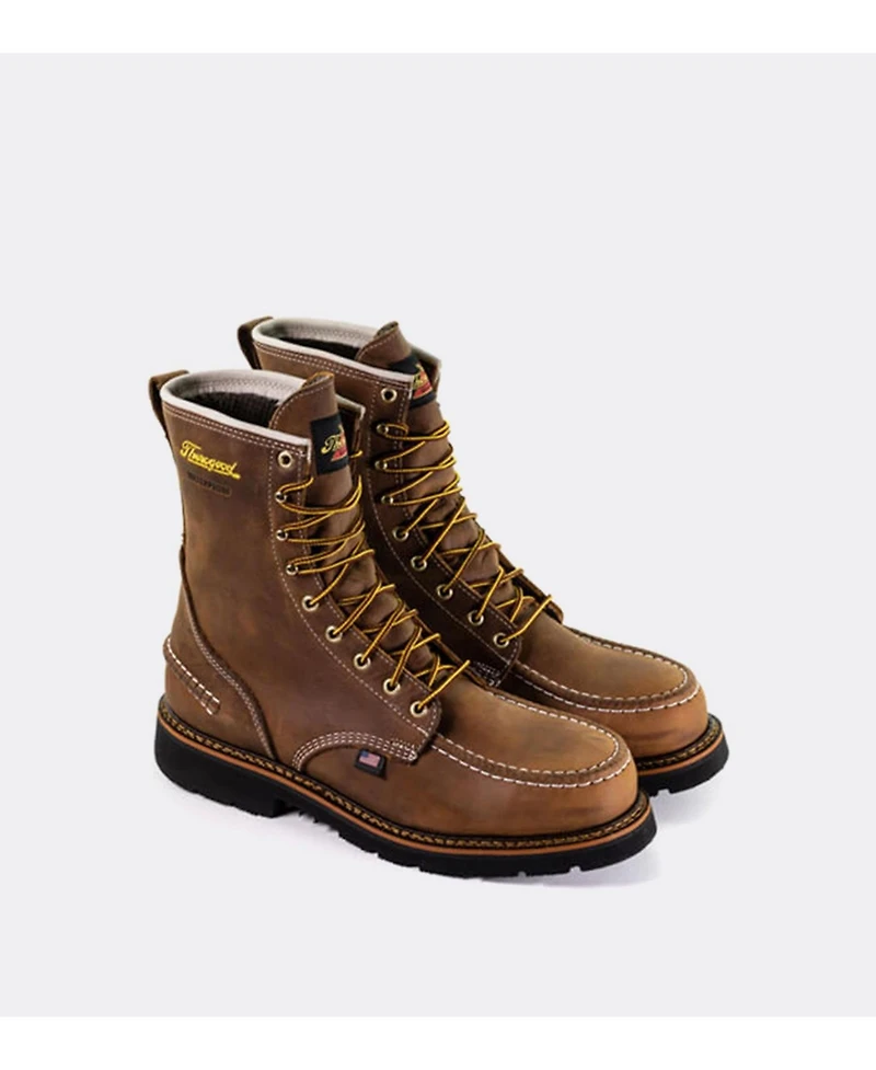 Thorogood Men's 1957 Series Waterproof Safety Toe 8" Moc Work Boots for Men