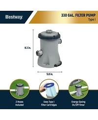 Bestway 56817E 12' x 30" Steel Pro Max Round Above Ground Swimming Pool w/ Pump