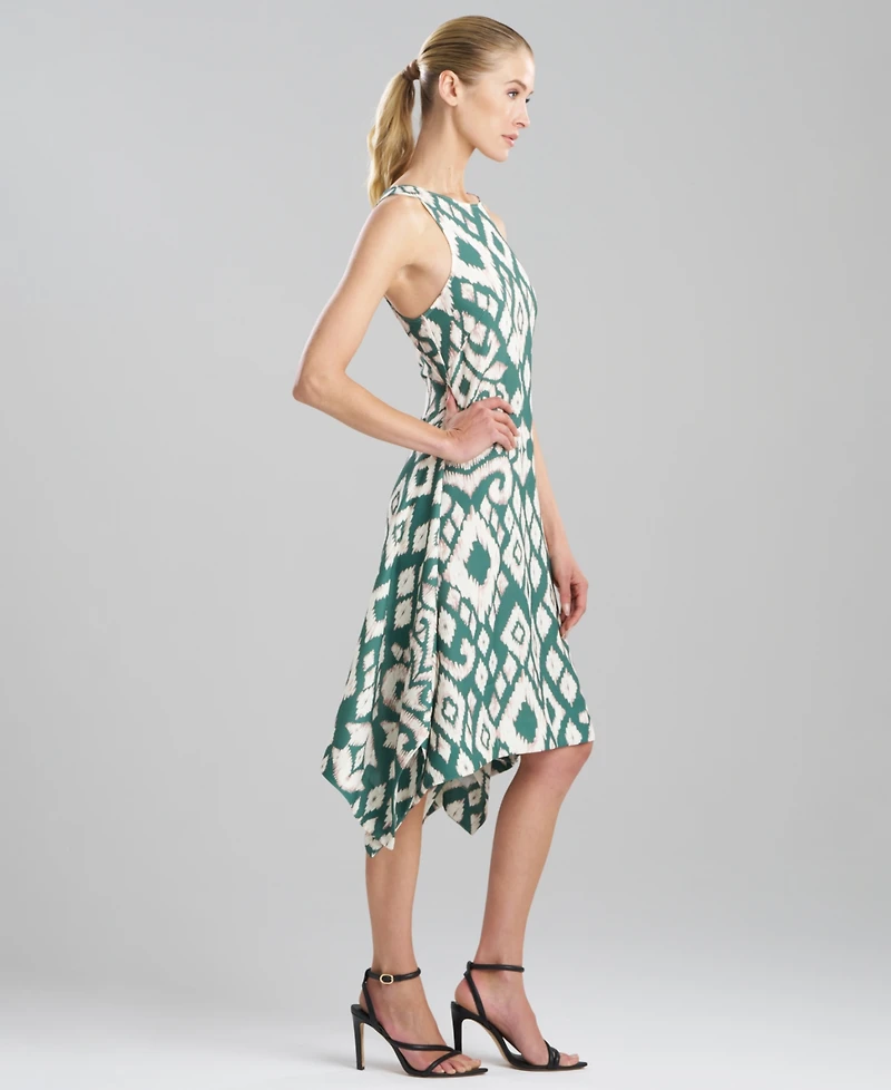 Natori Women's Printed Asymmetrical Midi Dress