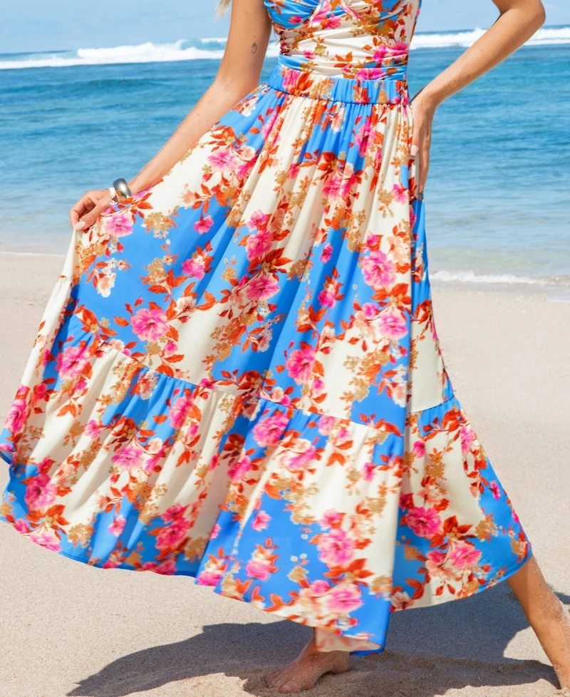 Cupshe Women's Beach Brunch Floral Cover-Up Sarong