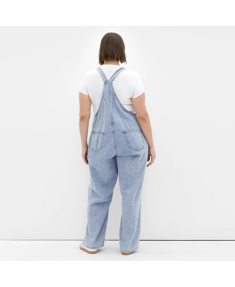 City Chic Plus Size Pinafore Overall