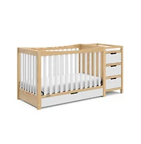 Graco Remi All-in-One Convertible Crib with Drawer and Changer (Gray)