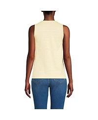 Lands' End Women's Petite Supima Keyhole Tank