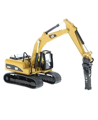 Diecast Masters 1/87 Caterpillar 320D L Hydraulic Excavator with 4 Work Tools