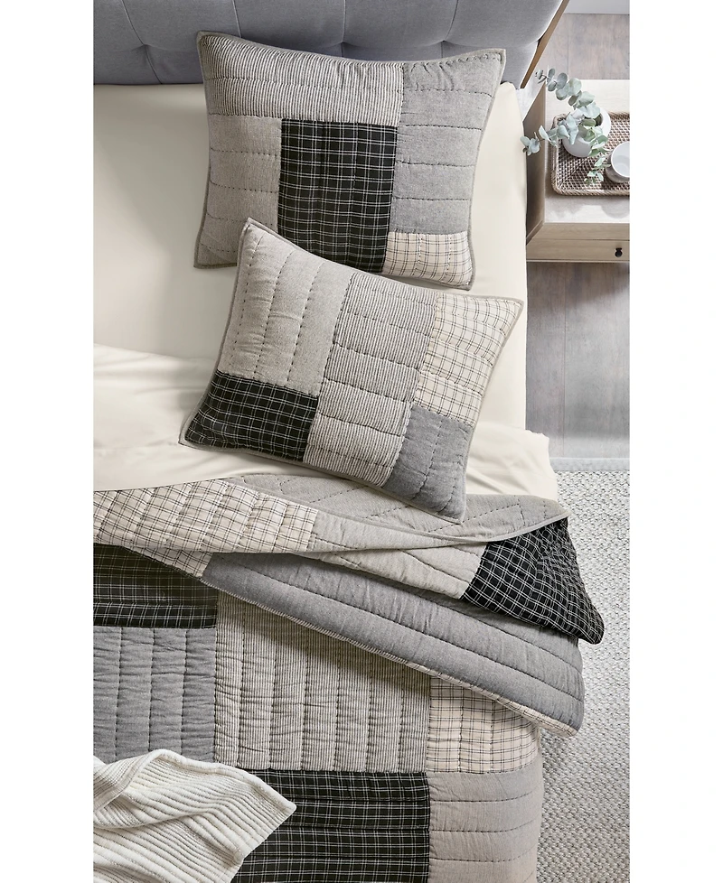 Oake Striped & Stitched 3-Pc. Quilt Set, Full/Queen, Exclusively at Macy's