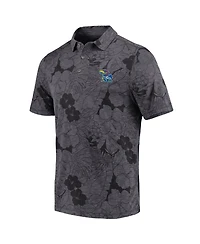 Tommy Bahama Men's Black Kansas Jayhawks Miramar Blooms Polo Shirt
