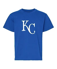 Soft As A Grape Big Boys and Girls 2-Pack Royal/Gray Kansas City Royals T-Shirt Set
