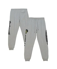 Mitchell & Ness Men's Heather Gray Dallas Mavericks Ghost Green Camo Sweatpants