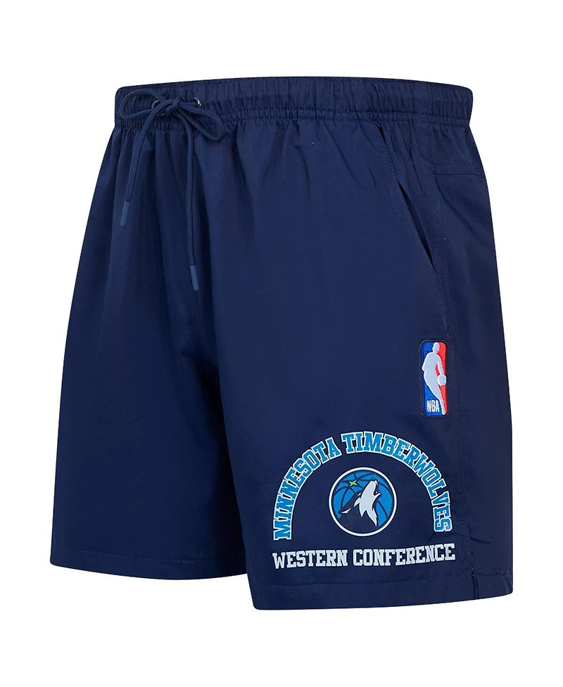 Pro Standard Men's Navy Minnesota Timberwolves Area Code Shorts