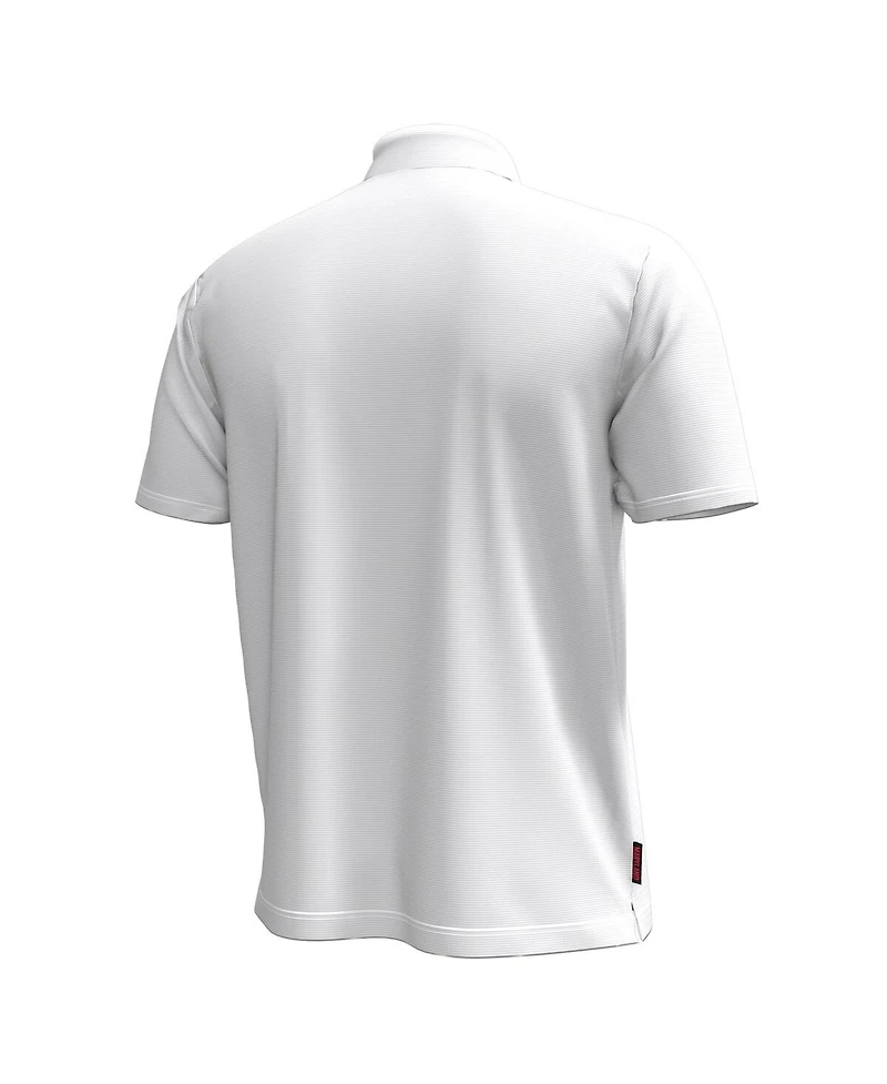Under Armour Men's White Maryland Terrapins Playoff Chest Stripe Performance Polo Shirt