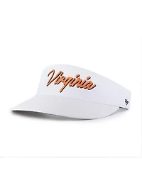 '47 Brand Men's White Virginia Cavaliers Melbourne Brrr Adjustable Visor Hat