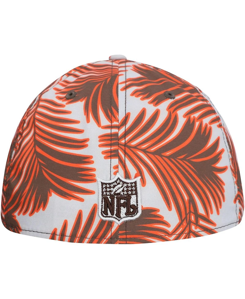 New Era Men's Gray Cleveland Browns Palms 39THIRTY Flex Hat