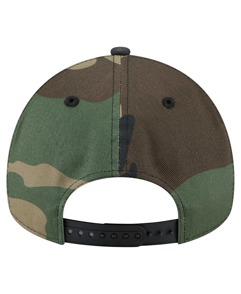 New Era Men's Camo Jacksonville Jaguars Mystic Camo A-Frame 9FORTY Adjustable Hat