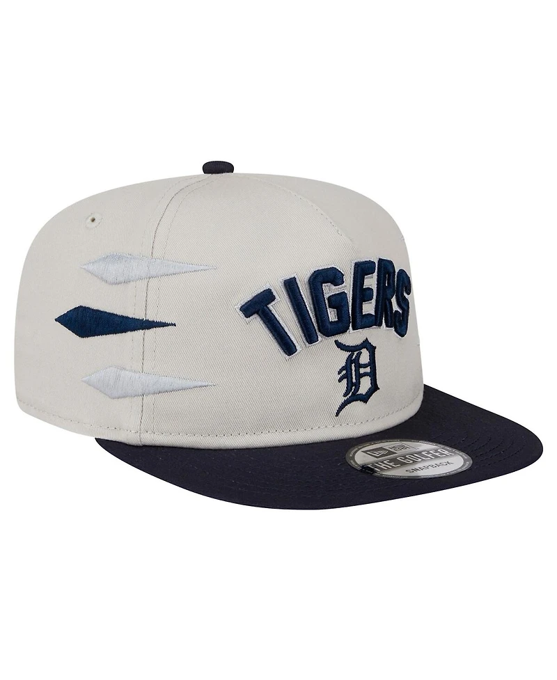 New Era Men's Cream Detroit Tigers Iron Golfer Snapback Hat