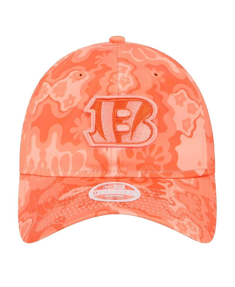New Era Women's Orange Cincinnati Bengals Trippy 9TWENTY Adjustable Hat