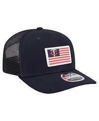 New Era Men's Navy Minnesota Twins Flag 9SEVENTY Stretch-Snap Hat