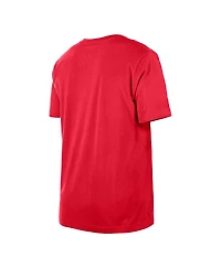 New Era Men's Red Houston Rockets Distressed Throwback Vintage Color Pack T-Shirt