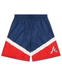 Foco Men's Navy/Red Atlanta Braves Color Blocked Shorts
