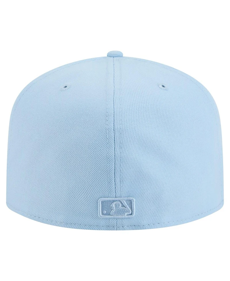 New Era Men's Light Blue Boston Red Sox Color Pack A-Frame 59FIFTY Fitted Hat