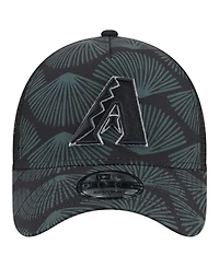 New Era Men's Black Arizona Diamondbacks 9FORTY A-Frame Trucker Adjustable Hat