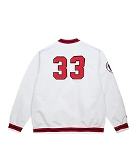 Mitchell & Ness Men's Scottie Pippen White Chicago Bulls Nba Legends Full-Snap Satin Jacket