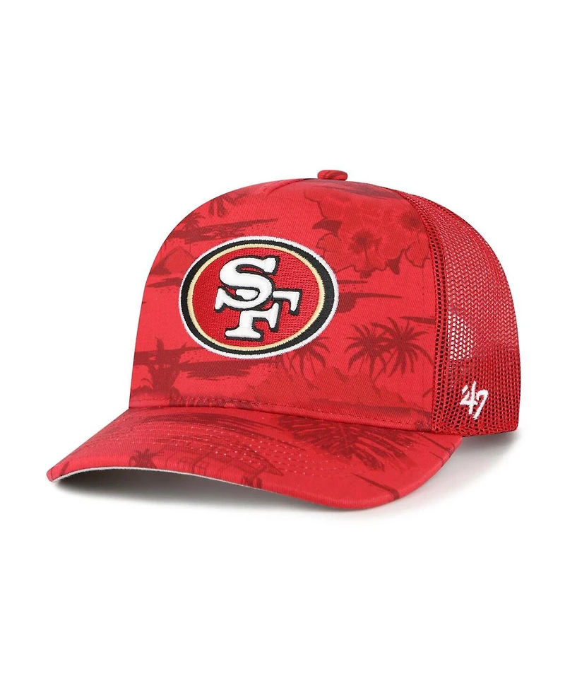 '47 Brand Men's Scarlet San Francisco 49ers Fiji Trucker Adjustable Hat