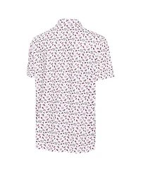 Antigua Men's White Atlanta Braves Independence Day Polo Shirt