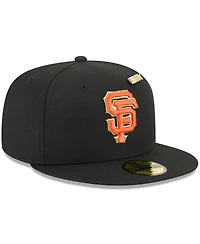 New Era Men's Black San Francisco Giants 2025 59FIFTY Day Fitted with Pins Hat