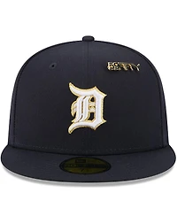 New Era Men's Navy Detroit Tigers 2025 59FIFTY Day Fitted with Pins Hat