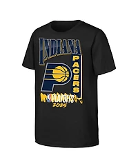 Outerstuff Big Boys and Girls Black Indiana Pacers 2025 Nba Playoffs Hype T-Shirt