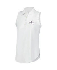 Peter Millar Women's White Truist Championship Opal Sleeveless Jersey Polo Shirt