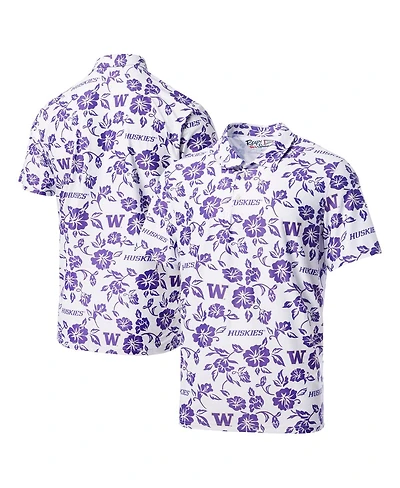 Reyn Spooner Men's White Washington Huskies Performance Polo Shirt