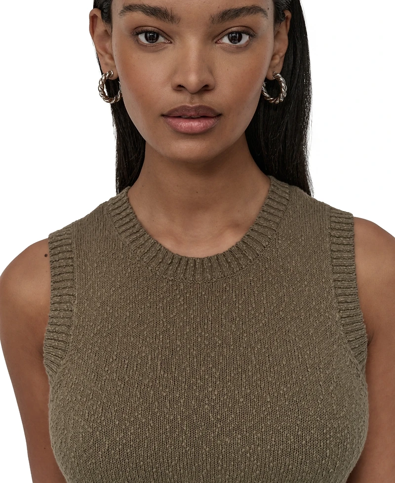 Dkny Jeans Women's Cotton Boucle Sleeveless Sweater - Kj5