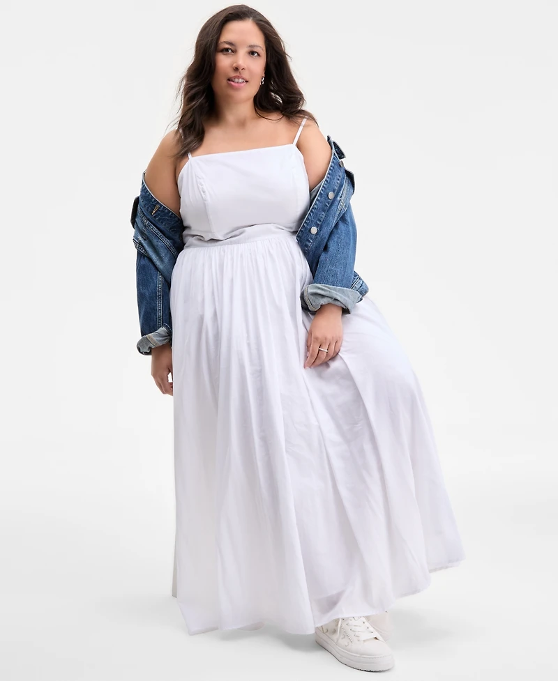 On 34th Trendy Plus Square-Neck Maxi Dress, Exclusively at Macy's