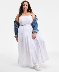 On 34th Trendy Plus Square-Neck Maxi Dress, Exclusively at Macy's