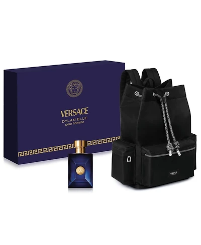 Versace Dylan Blue Pour Homme Eau de Toilette 2-Piece Summer Set with Backpack, Limited Edition