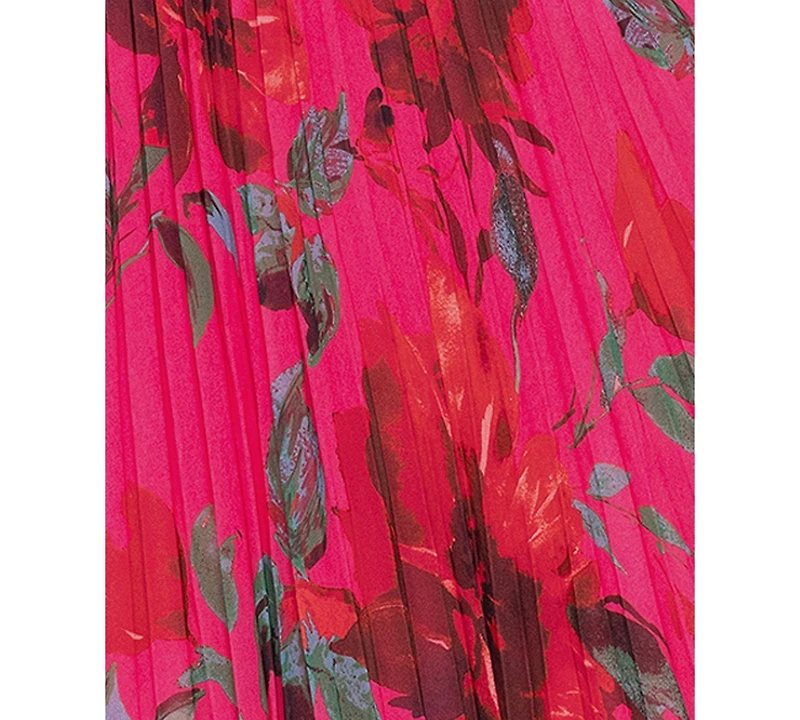 Xscape Women's Printed Sweetheart Spaghetti-Strap Dress