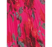 Xscape Women's Printed Sweetheart Spaghetti-Strap Dress