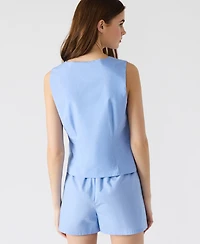 Steve Madden Women's Aliza Sleeveless Tie-Front Top