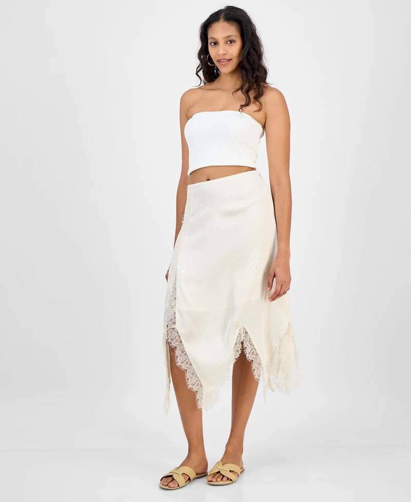 And Now This Women's Asymmetrical Hem Slip Skirt, Exclusively at Macy's