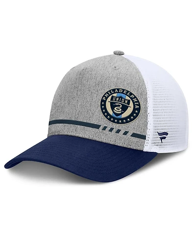 Fanatics Men's Heather Gray Philadelphia Union Low Block Trucker Adjustable Hat