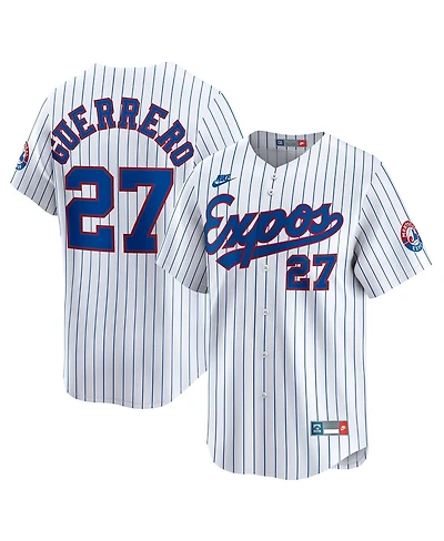 Nike Men's Vladimir Guerrero White Montreal Expos Throwback Cooperstown Collection Limited Jersey